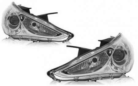 Farol Hyundai Sonata 2010 2011 2012 Máscara Cromada